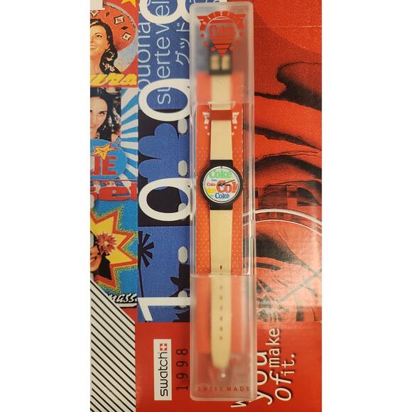 Vintage Coca-Cola Watch 30MM new old stock with the original case & new battery - Picture 2 of 9